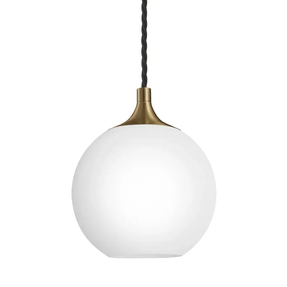 Chelsea Opal Glass Globe Pendant Light- Various Finishes