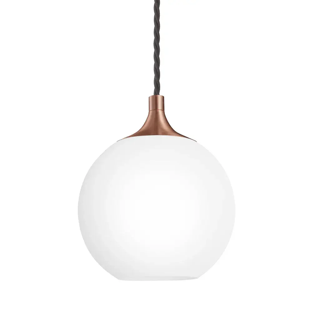 Chelsea Opal Glass Globe Pendant Light- Various Finishes - Image 3