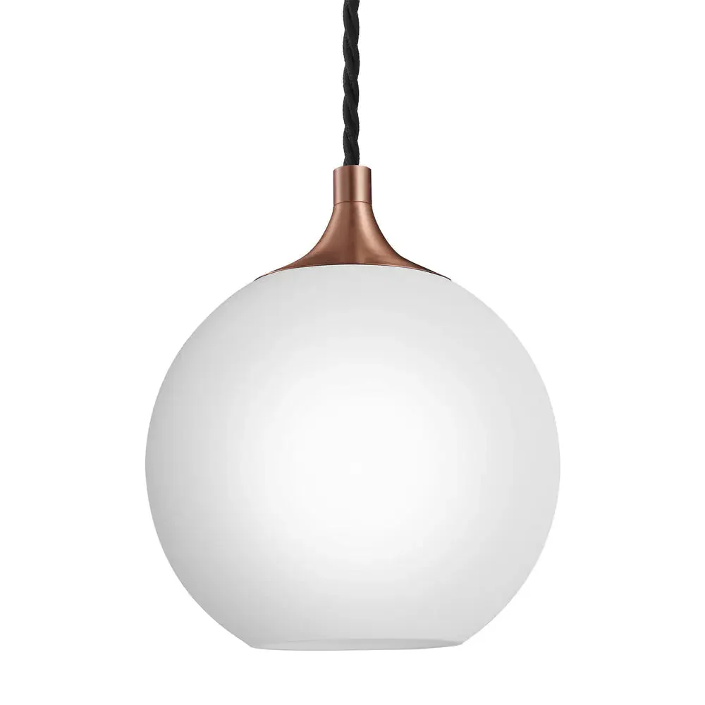 Chelsea Opal Glass Globe Pendant Light- Various Finishes - Image 4