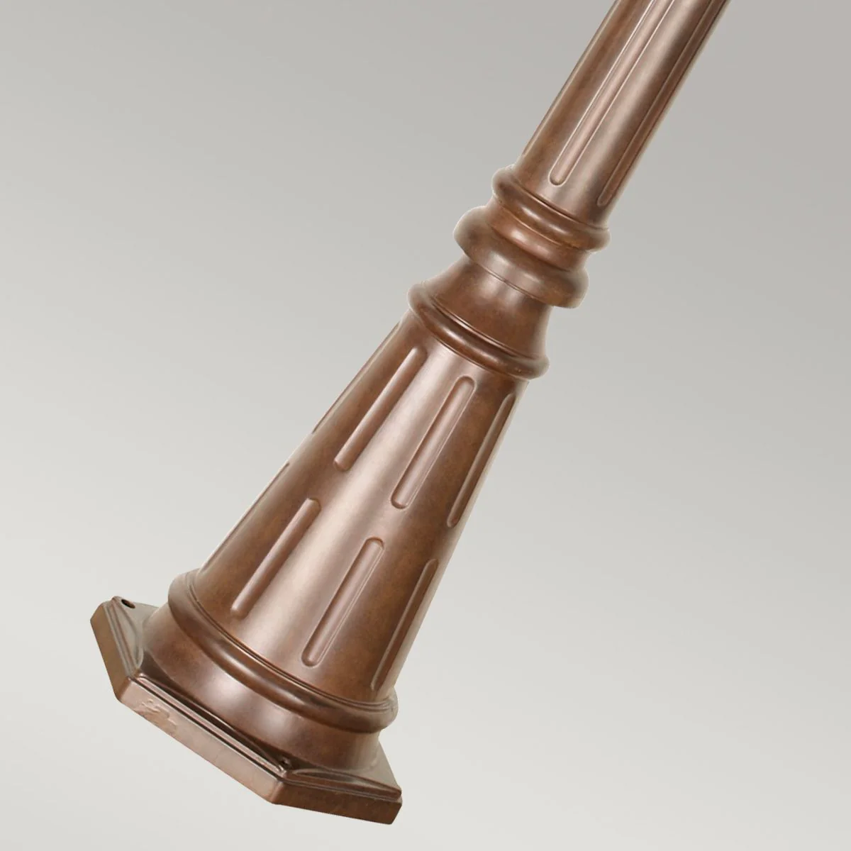 Chicago 1 Light Medium/Large Pillar Lantern - Bronze - Rusty Bronze Patina/Textured Black IP44 E27 - Image 14