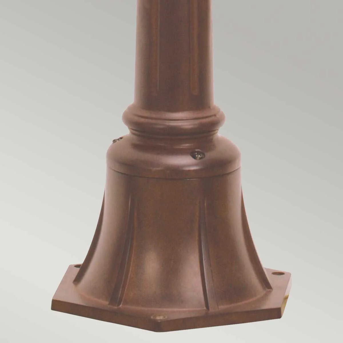 Chicago 1 Light Medium/Large Pillar Lantern - Bronze - Rusty Bronze Patina/Textured Black IP44 E27 - Image 7