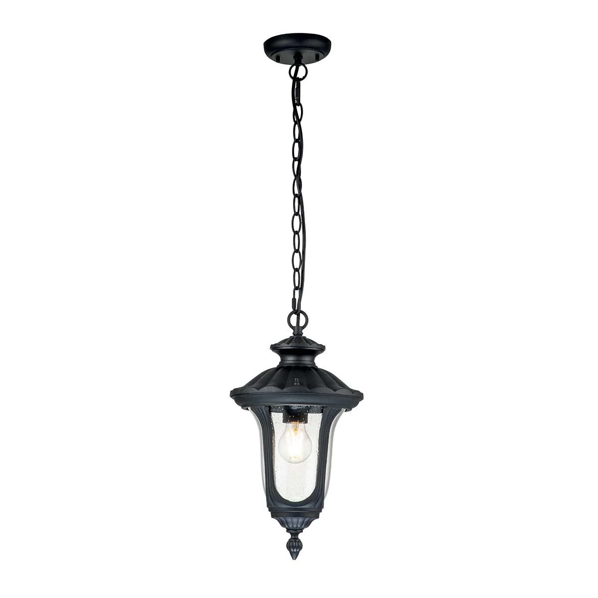 Chicago 1Lt IP44 Lantern - Bronze/Black - Image 2