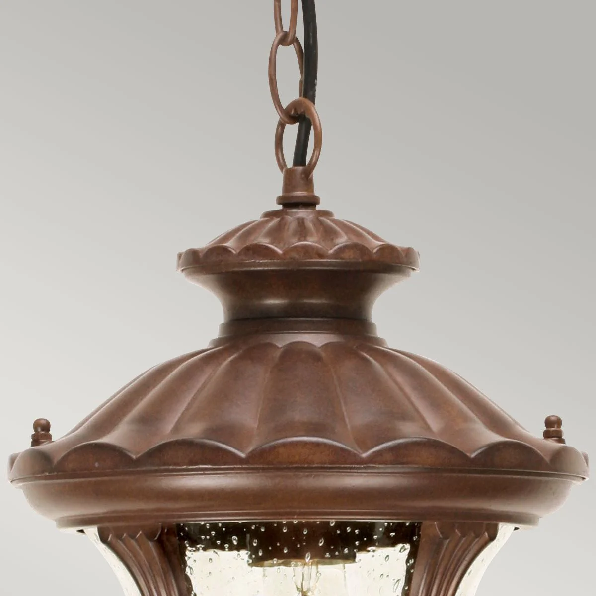 Chicago 1Lt IP44 Lantern - Bronze/Black - Image 3