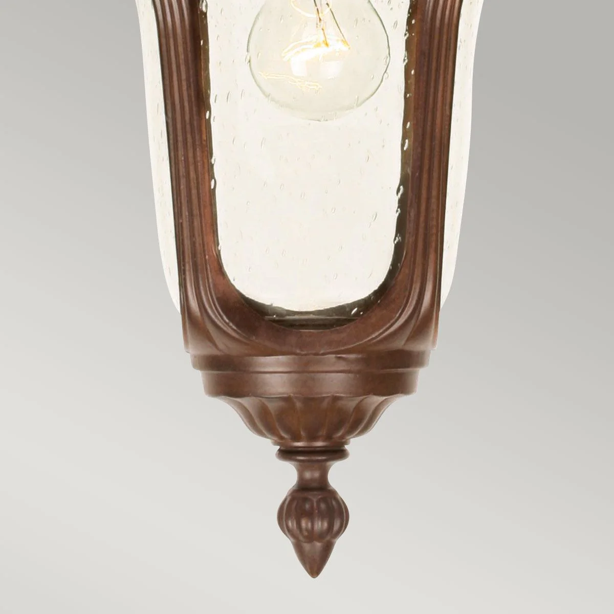 Chicago 1Lt IP44 Lantern - Bronze/Black - Image 4