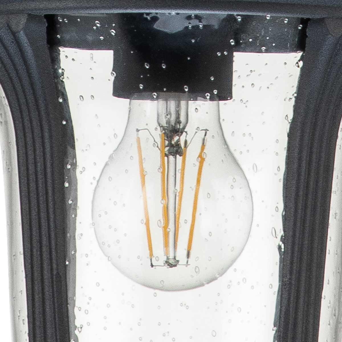 Chicago 1Lt IP44 Lantern - Bronze/Black - Image 8