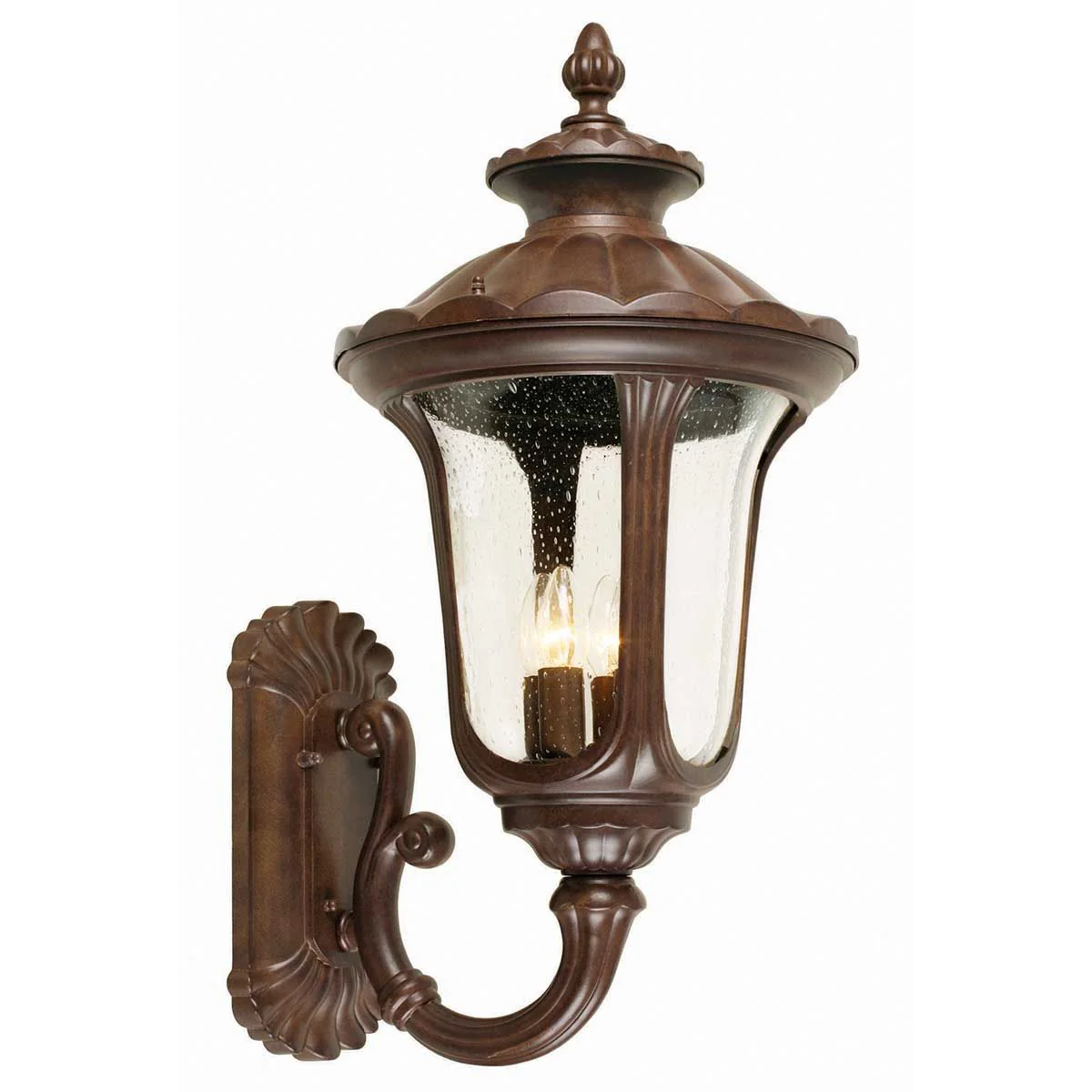 Chicago Lantern - Rusty Bronze Patina/Textured Black E14 IP44 - Image 2