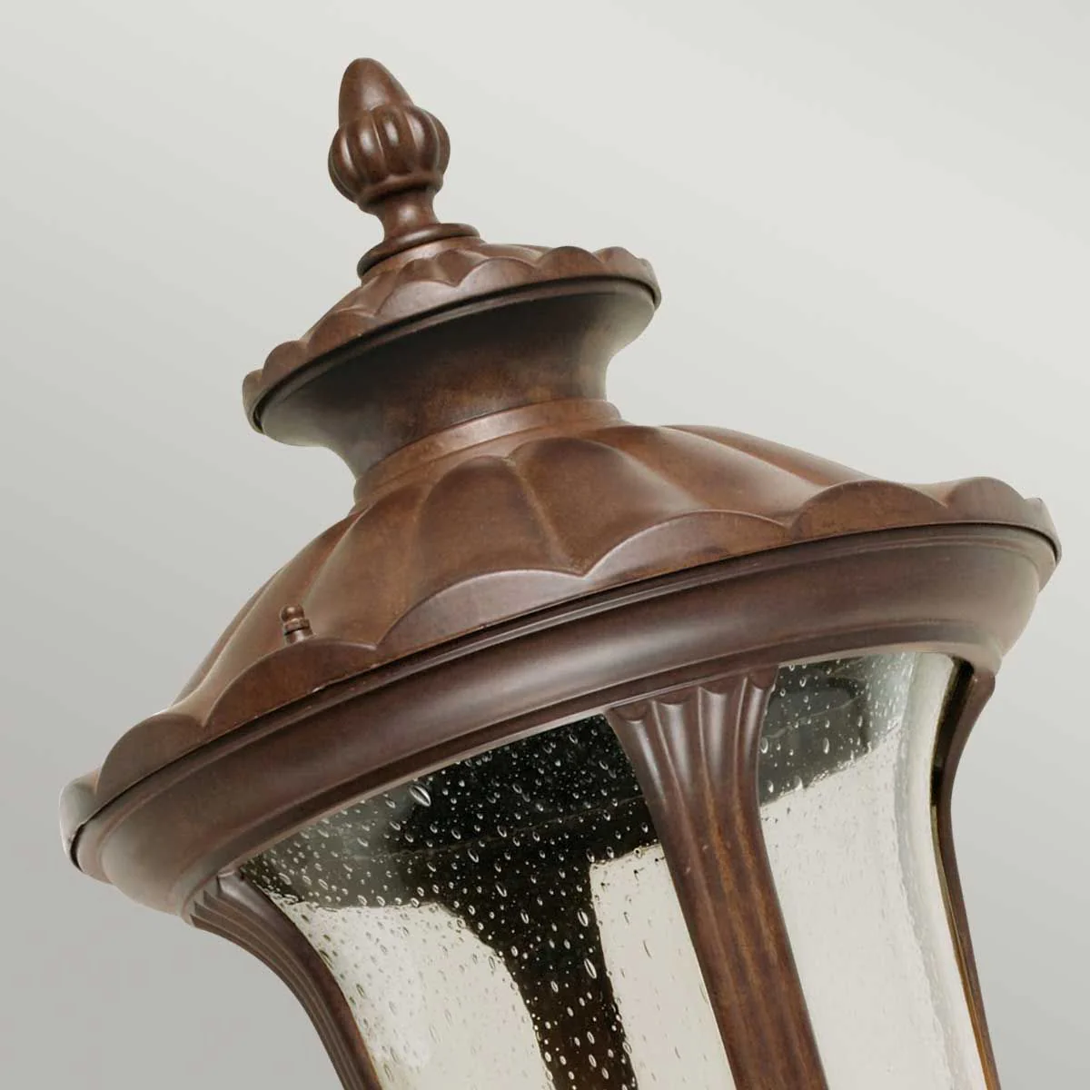 Chicago Lantern - Rusty Bronze Patina/Textured Black E14 IP44 - Image 4