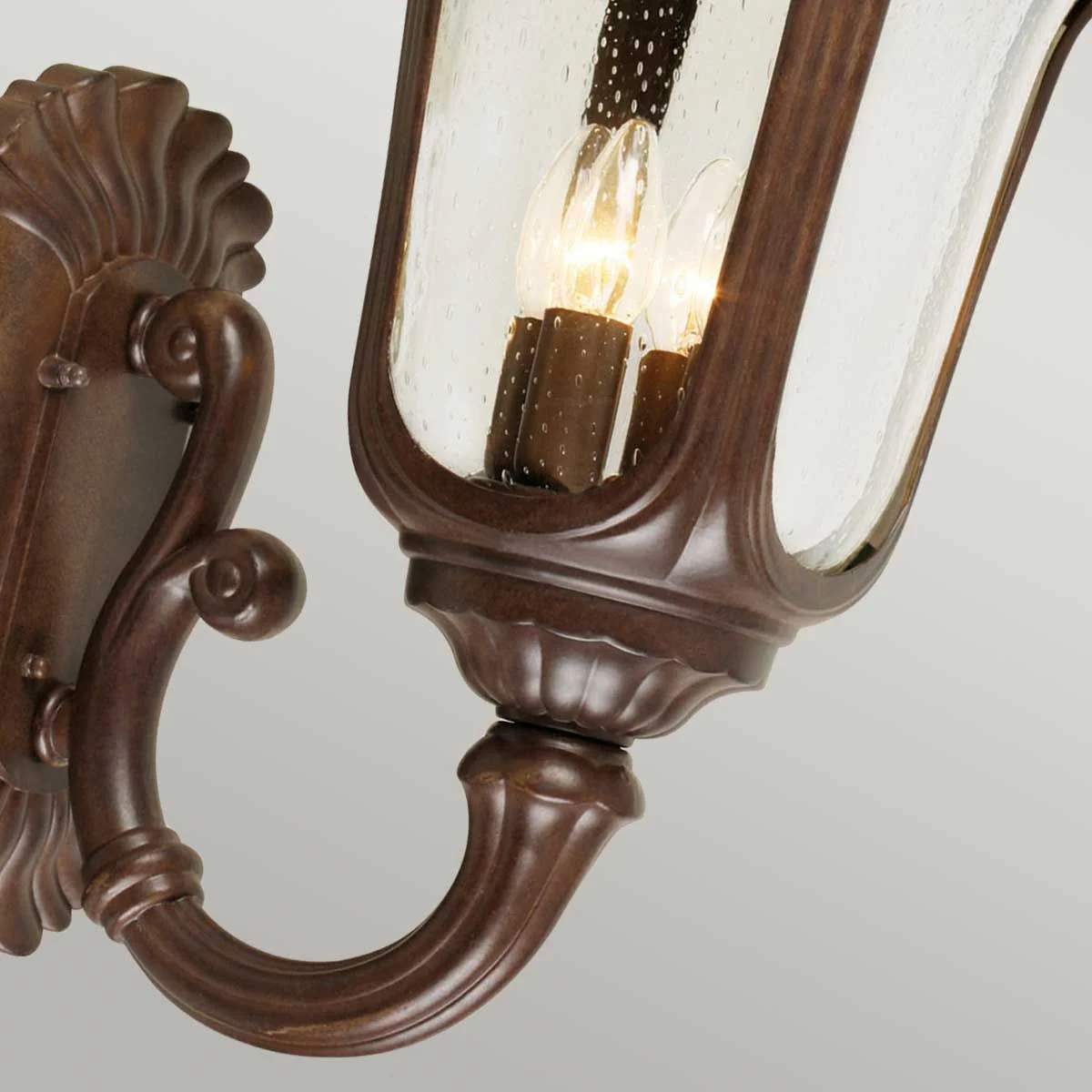 Chicago Lantern - Rusty Bronze Patina/Textured Black E14 IP44 - Image 7
