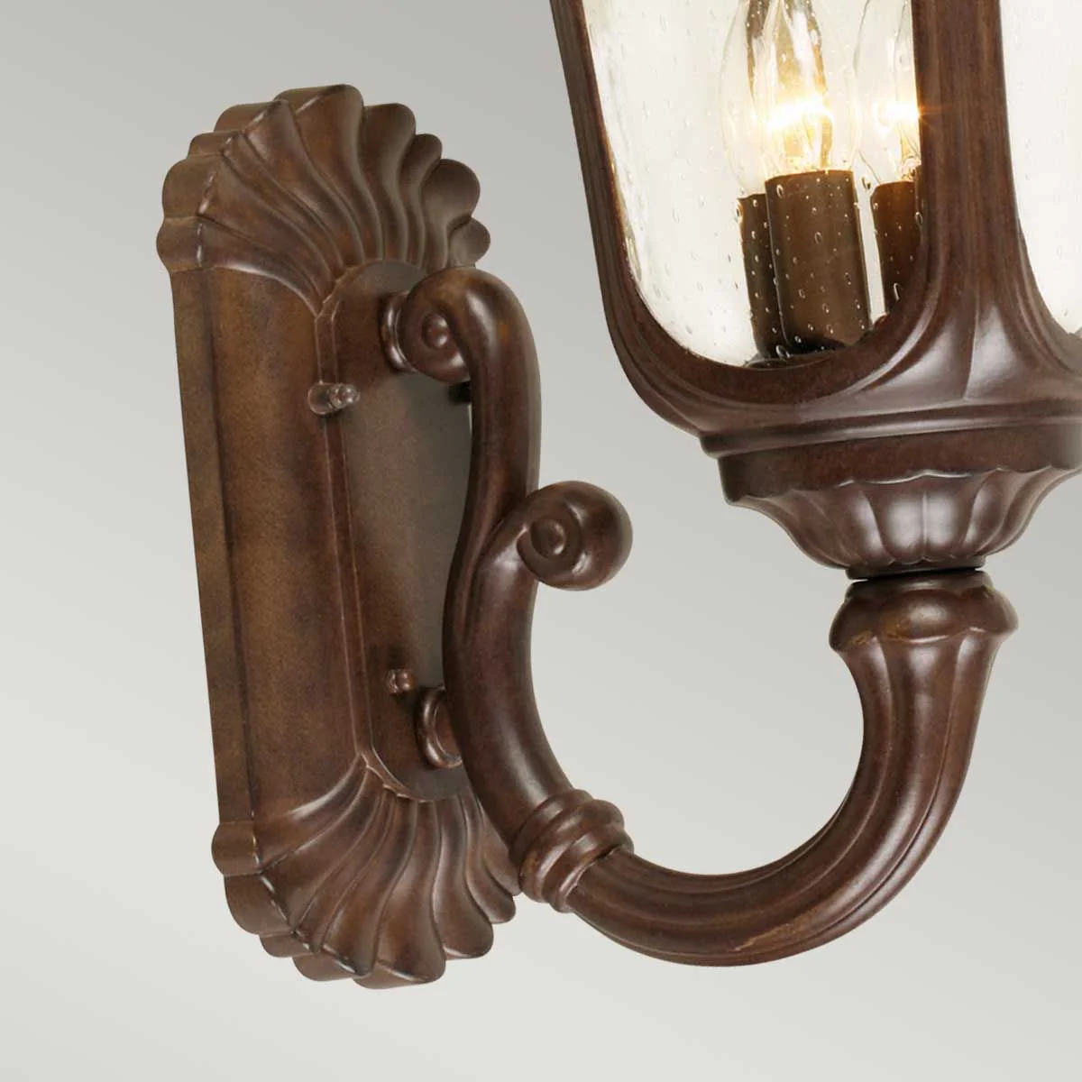 Chicago Lantern - Rusty Bronze Patina/Textured Black E14 IP44 - Image 8