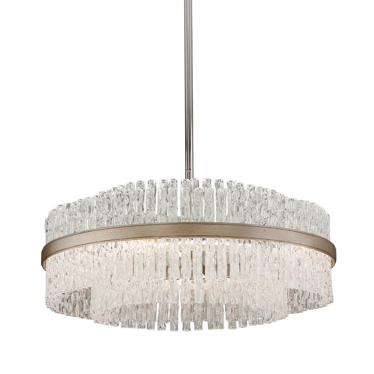 Chime 4/8Lt Pendant - Silver Leaf - Image 2