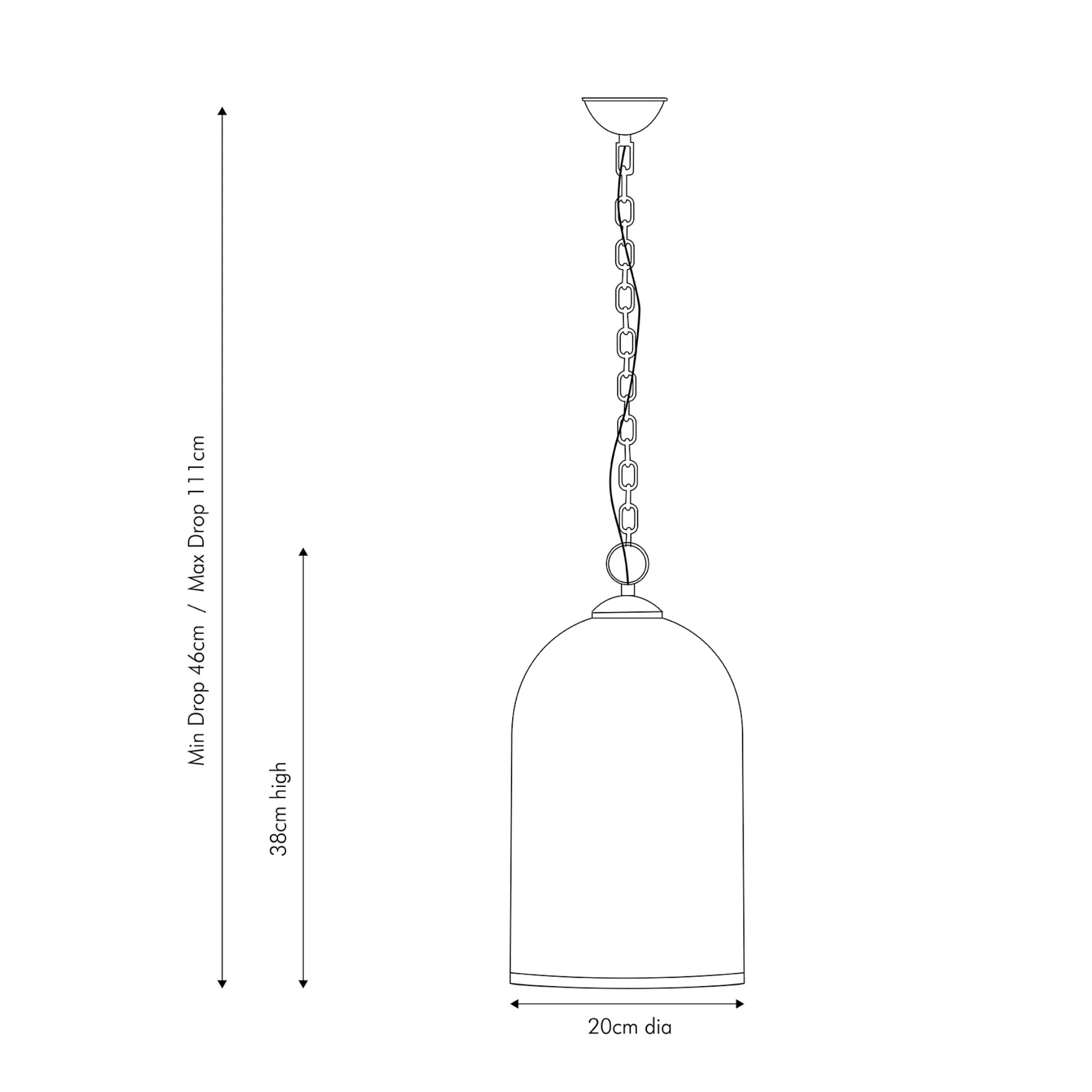 Chime Clear Glass Antique Pendant with Gold/Silver Finish - Image 6