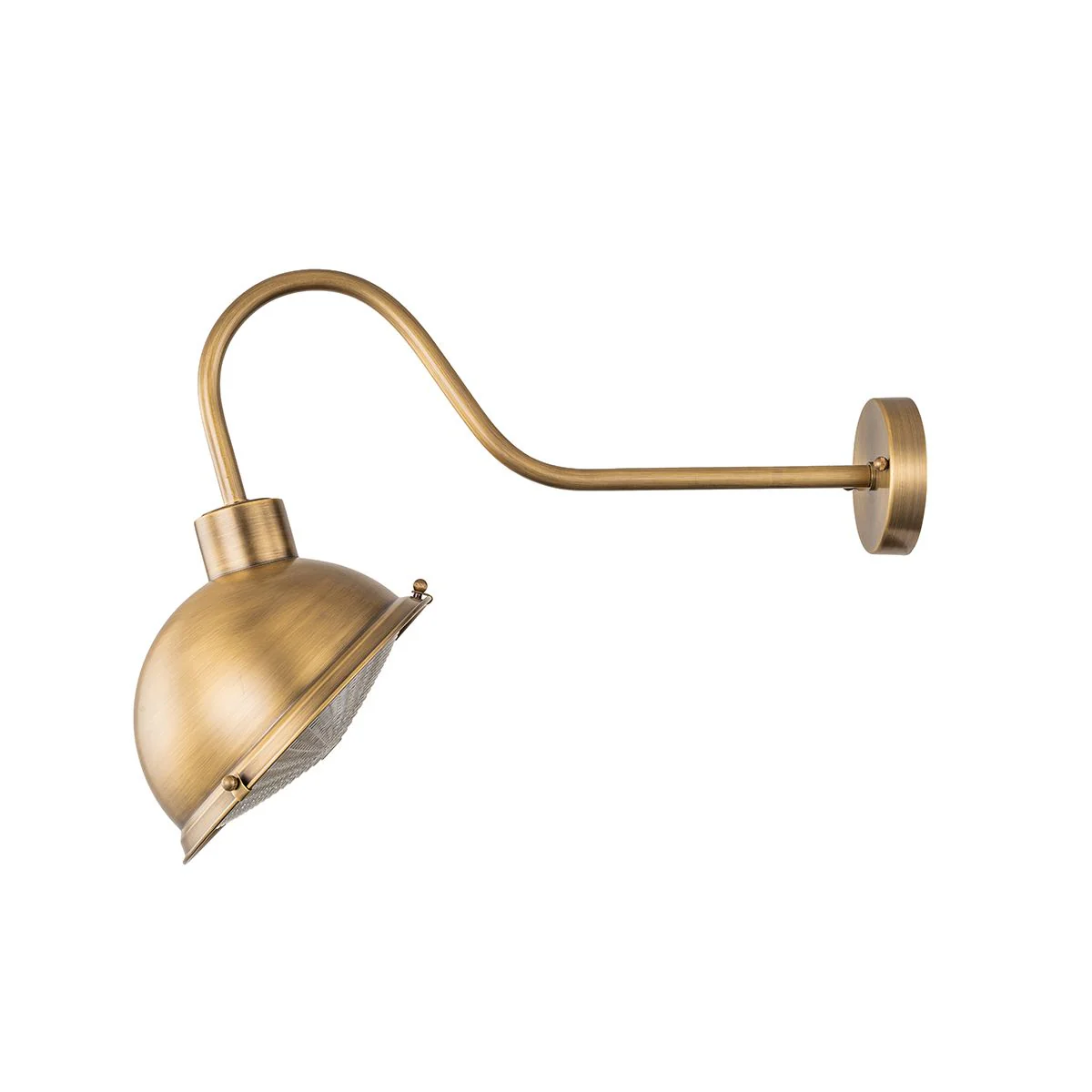 Chiswick 1Lt Brass Sign Light - Antique Brass - Image 5