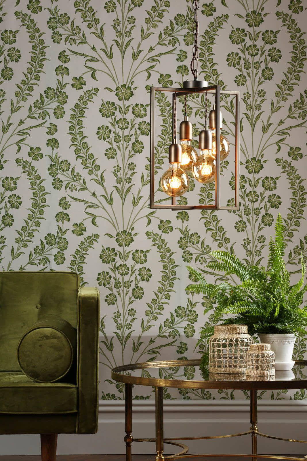 Chiswick Four Light Pendant in Antique Brass - Image 5