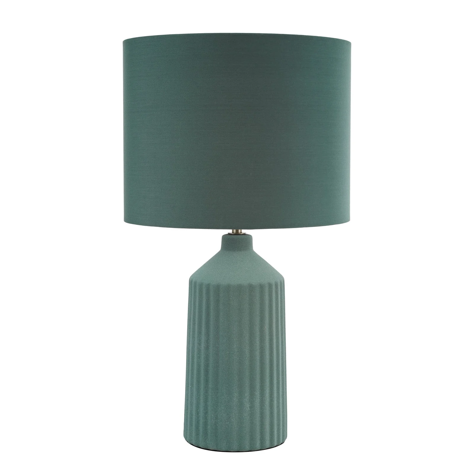 Chloris Table Lamp Green/Grey With Shade E27 - Image 2