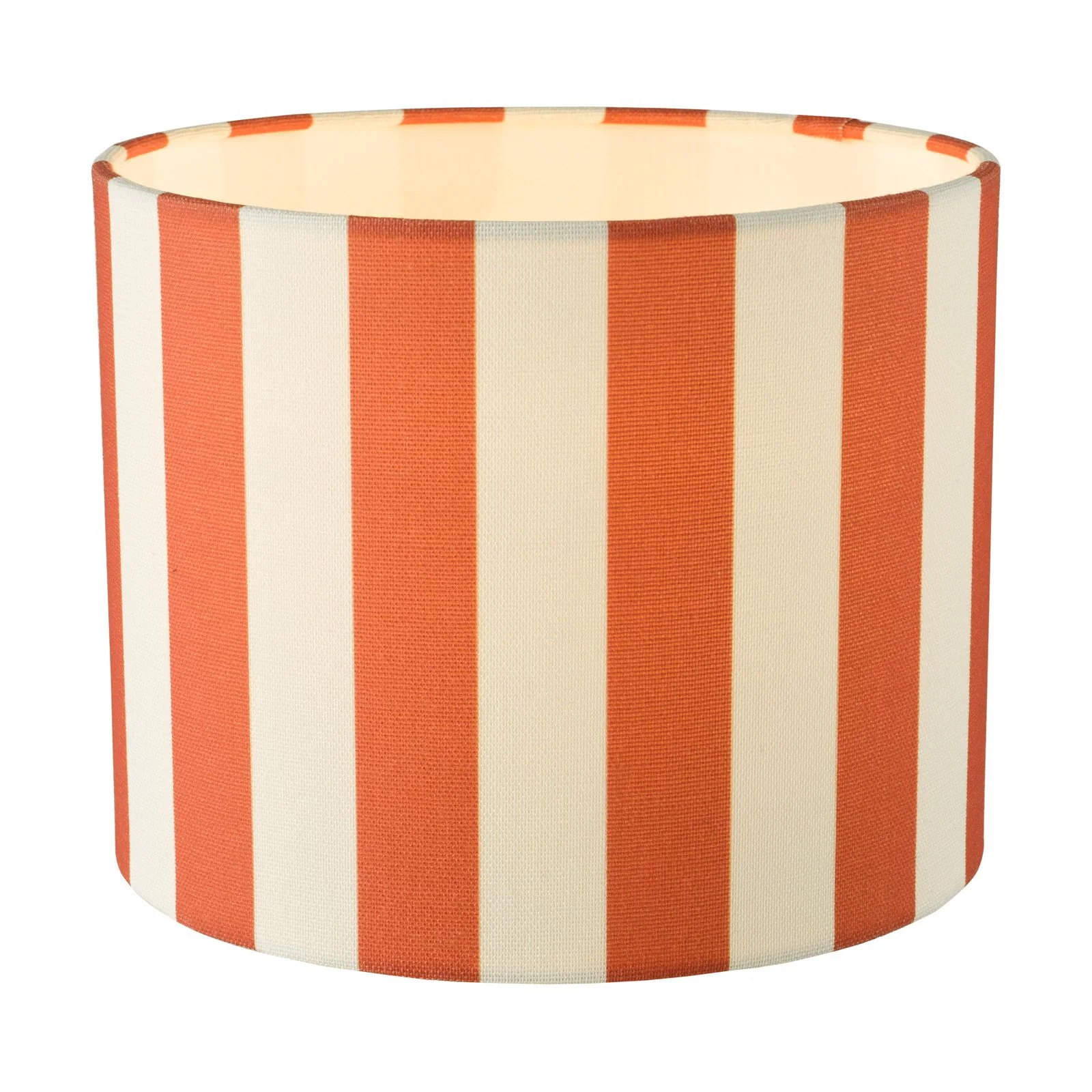 Cicada Linen Drum Shade 20cm- Blue/ Orange Finishes - Image 2