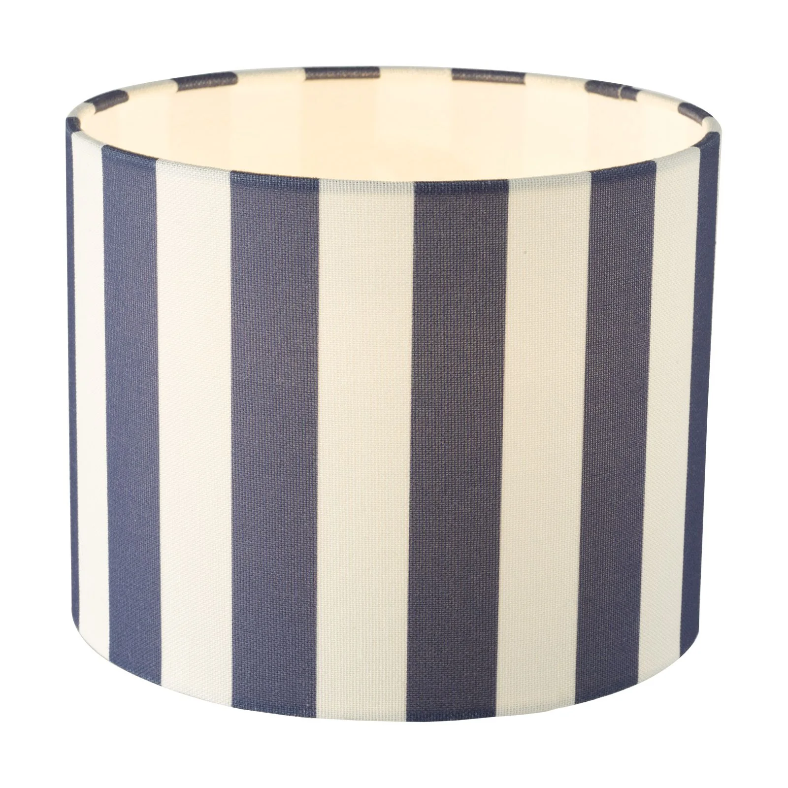 Cicada Linen Drum Shade 20cm- Blue/ Orange Finishes - Image 5