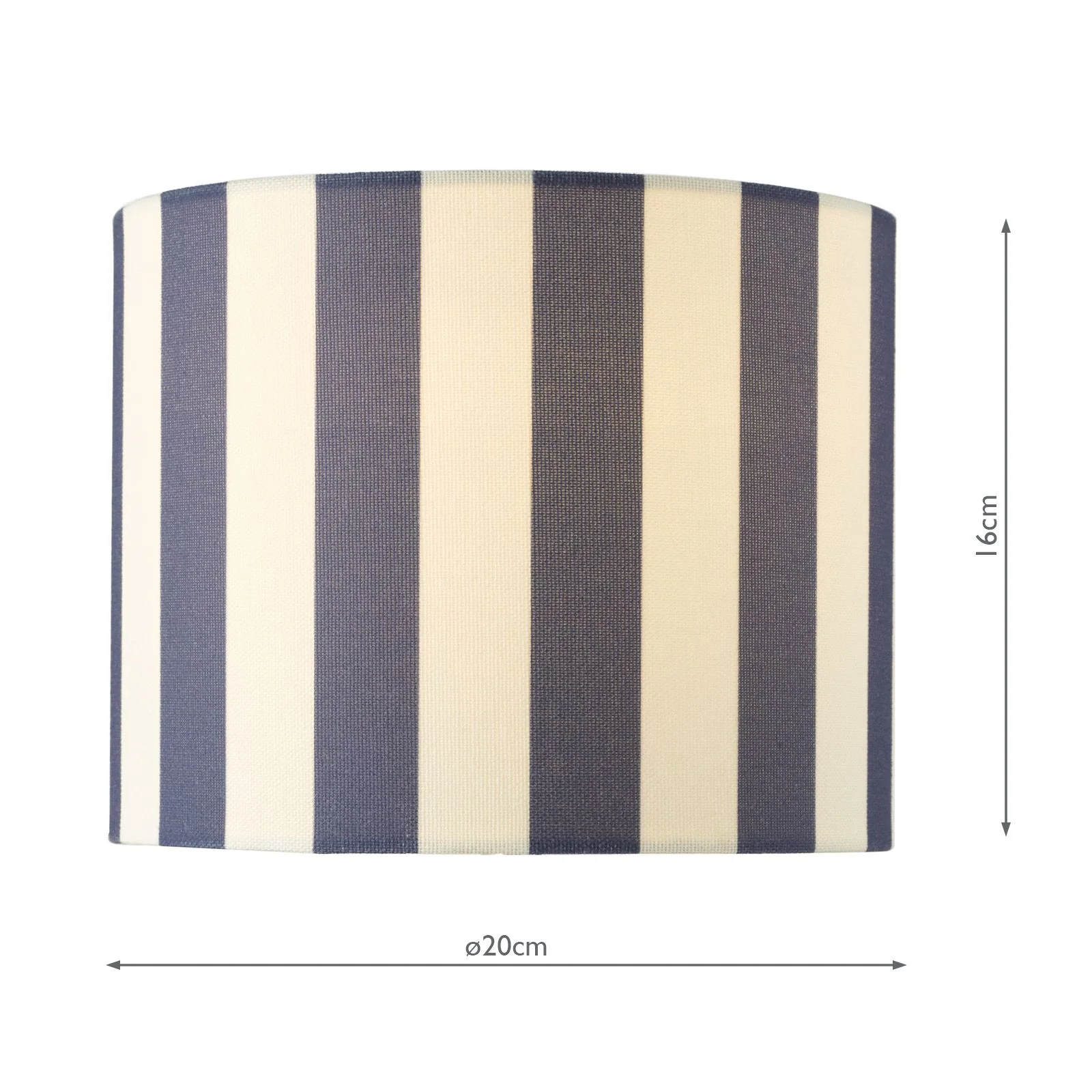Cicada Linen Drum Shade 20cm- Blue/ Orange Finishes - Image 6