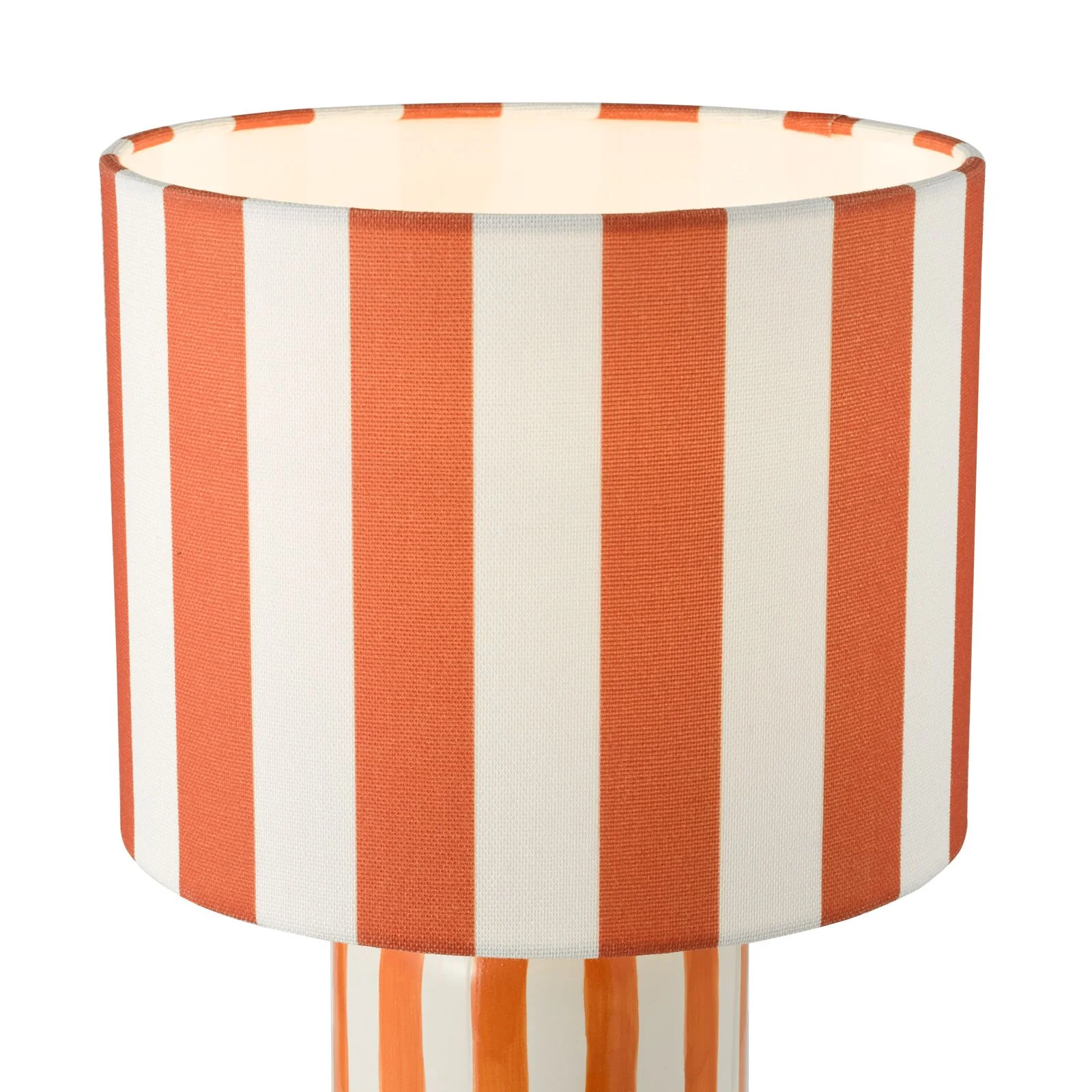 Cicada Table Lamp- Polished Chrome With Orange/ Blue Shade Finishes - Image 3