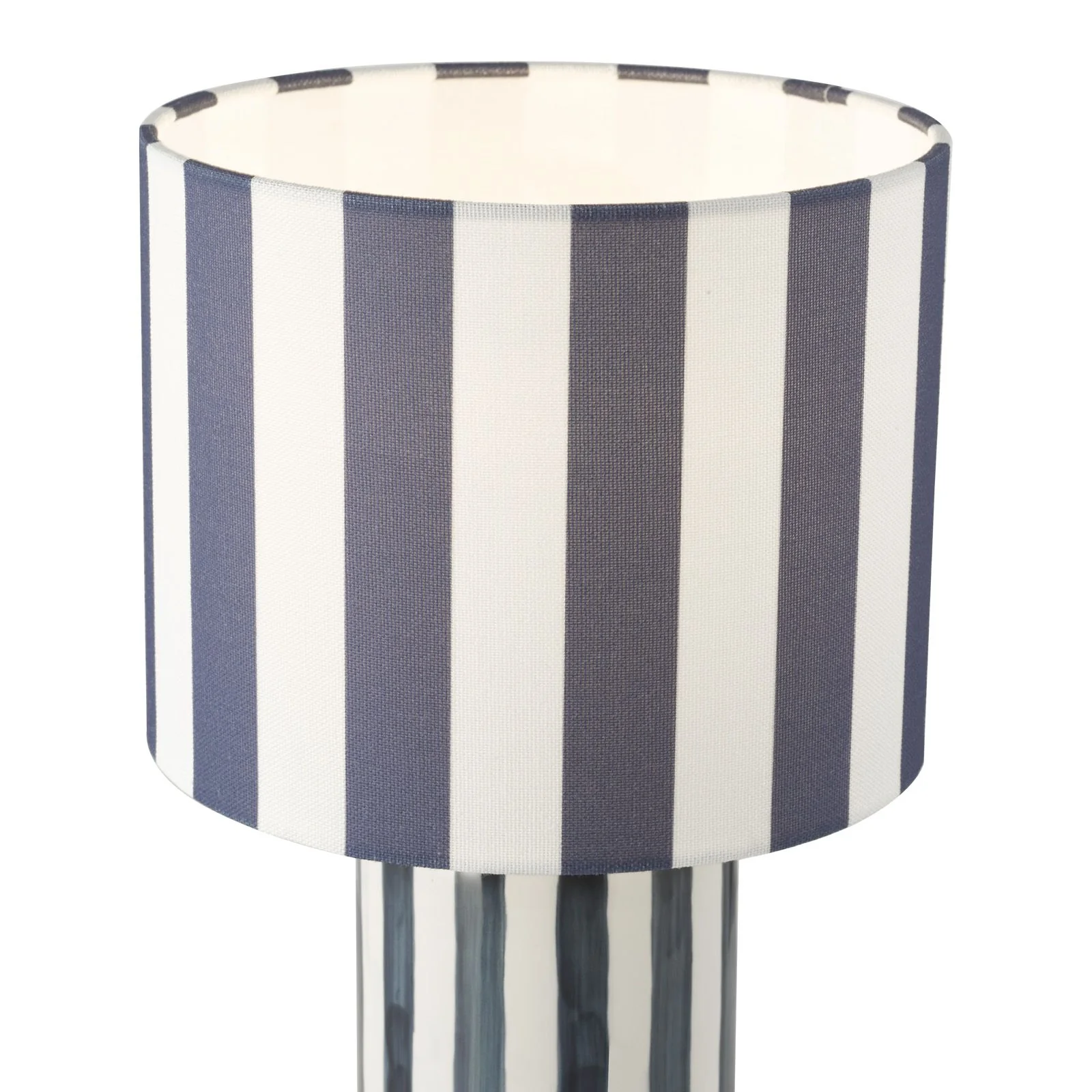 Cicada Table Lamp- Polished Chrome With Orange/ Blue Shade Finishes - Image 7