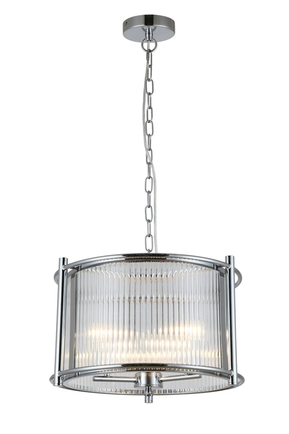 Cici 3/5Lt Hanging Ceiling Light - Chrome / Satin Brass - Image 3