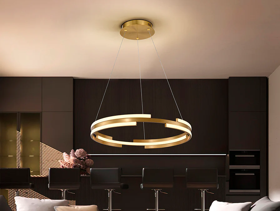 Ciclos Centre Ceiling Light - Gold Finish - Image 2