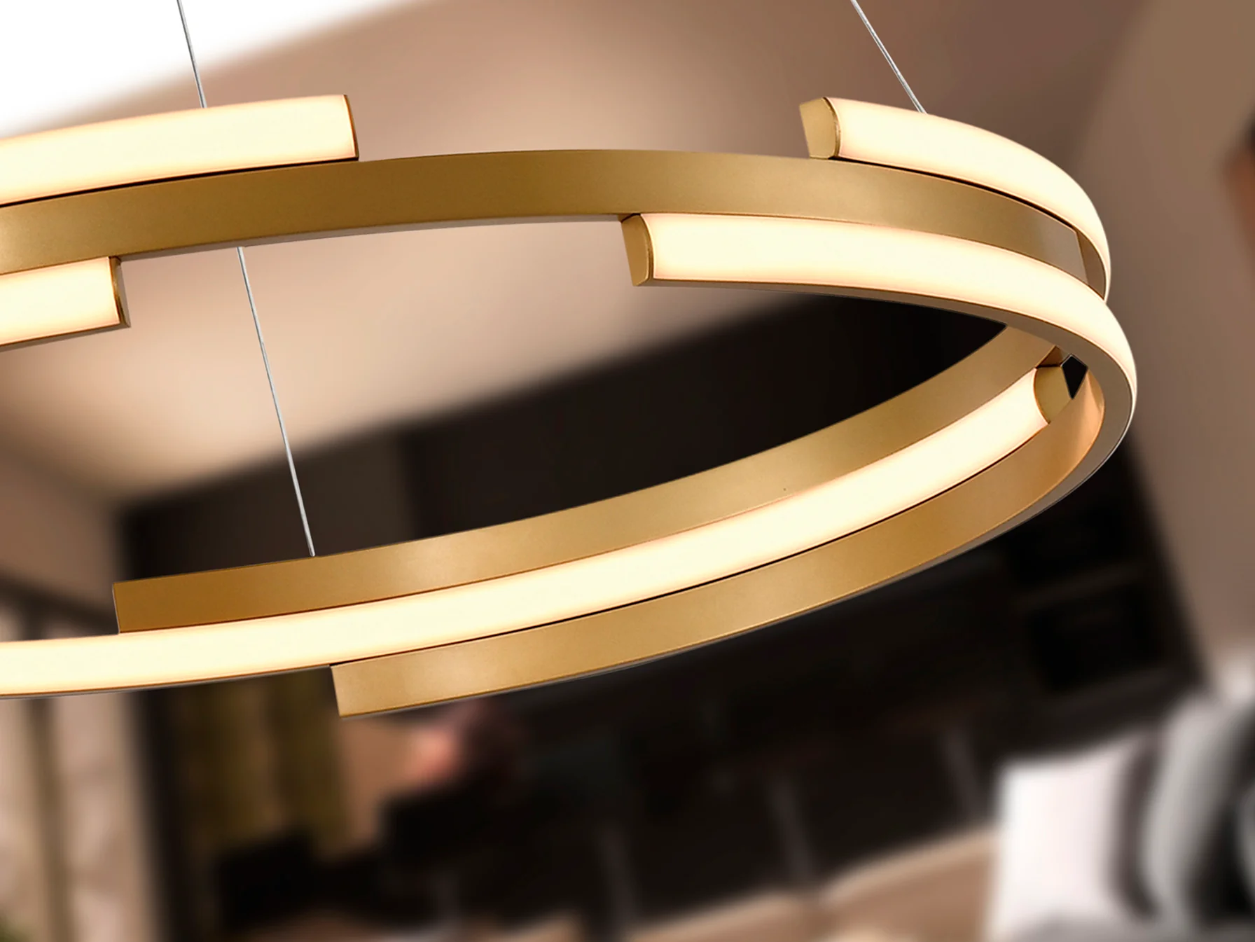 Ciclos Centre Ceiling Light - Gold Finish - Image 3