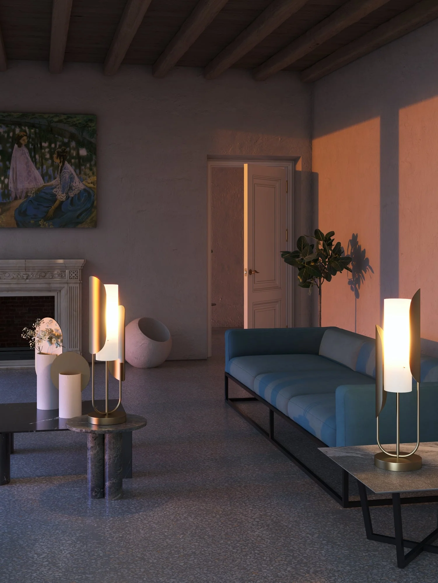 Сipresso Table Lamp - Gold Finish - Image 3