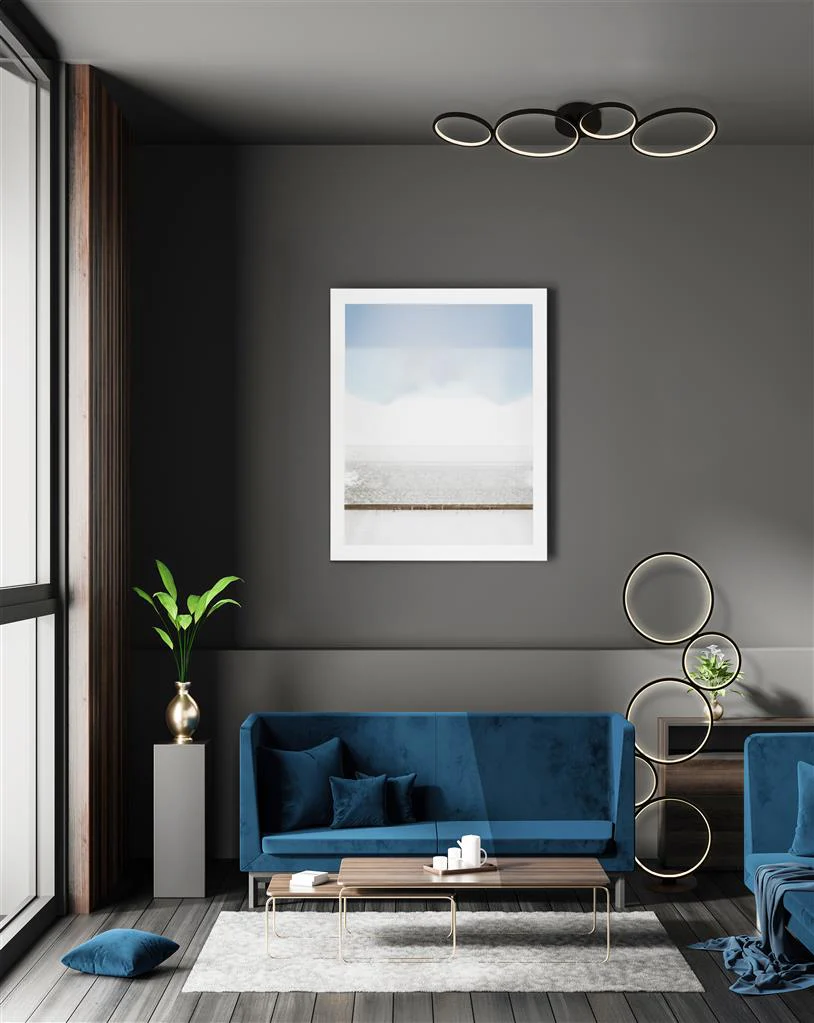 Cirque 5Lt Ring Floor Lamp - Black Metal & Opal Silicon Integrated LED - Image 5