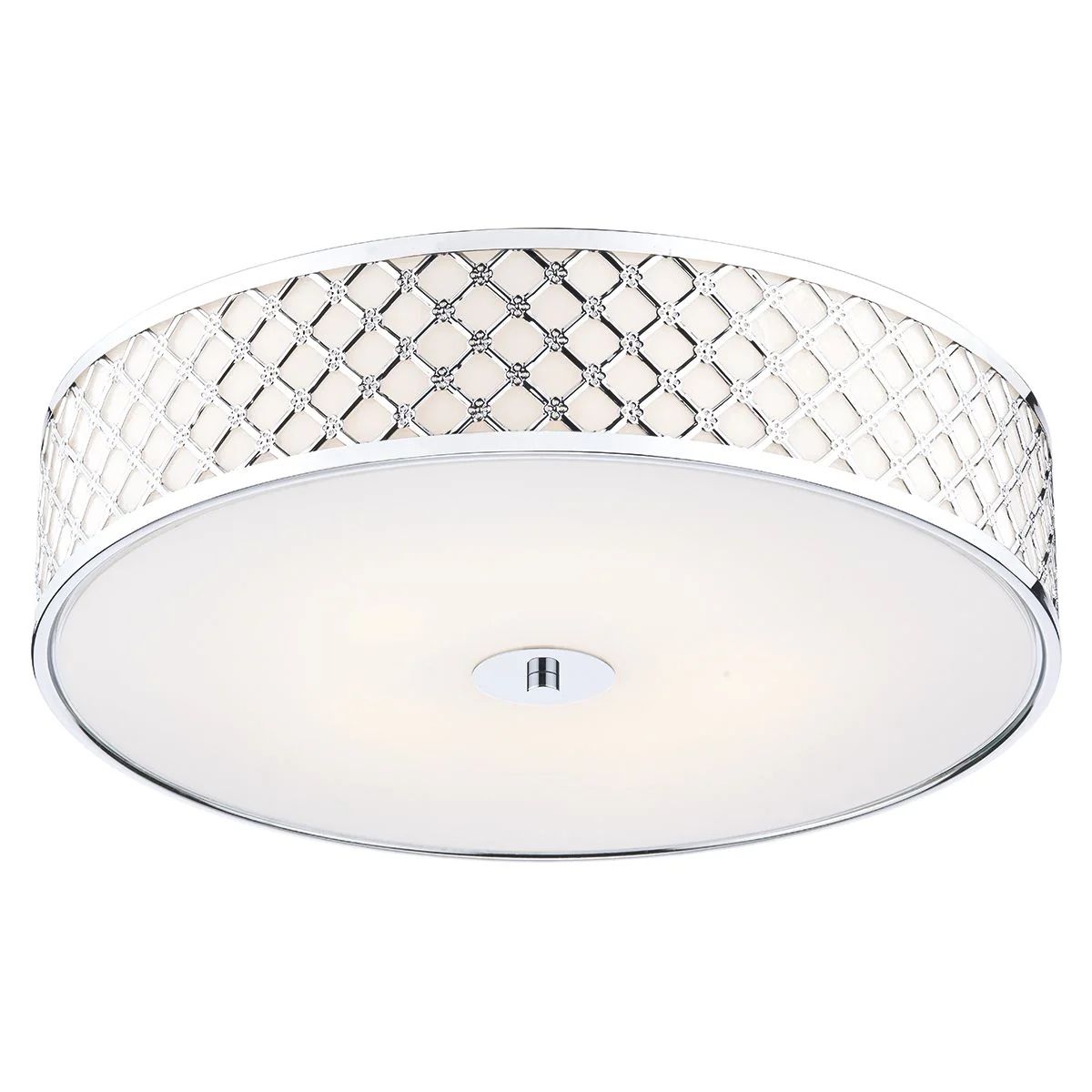 Civic 2/5Lt Flush Light - Polished Chrome / Antique Brass - Image 2