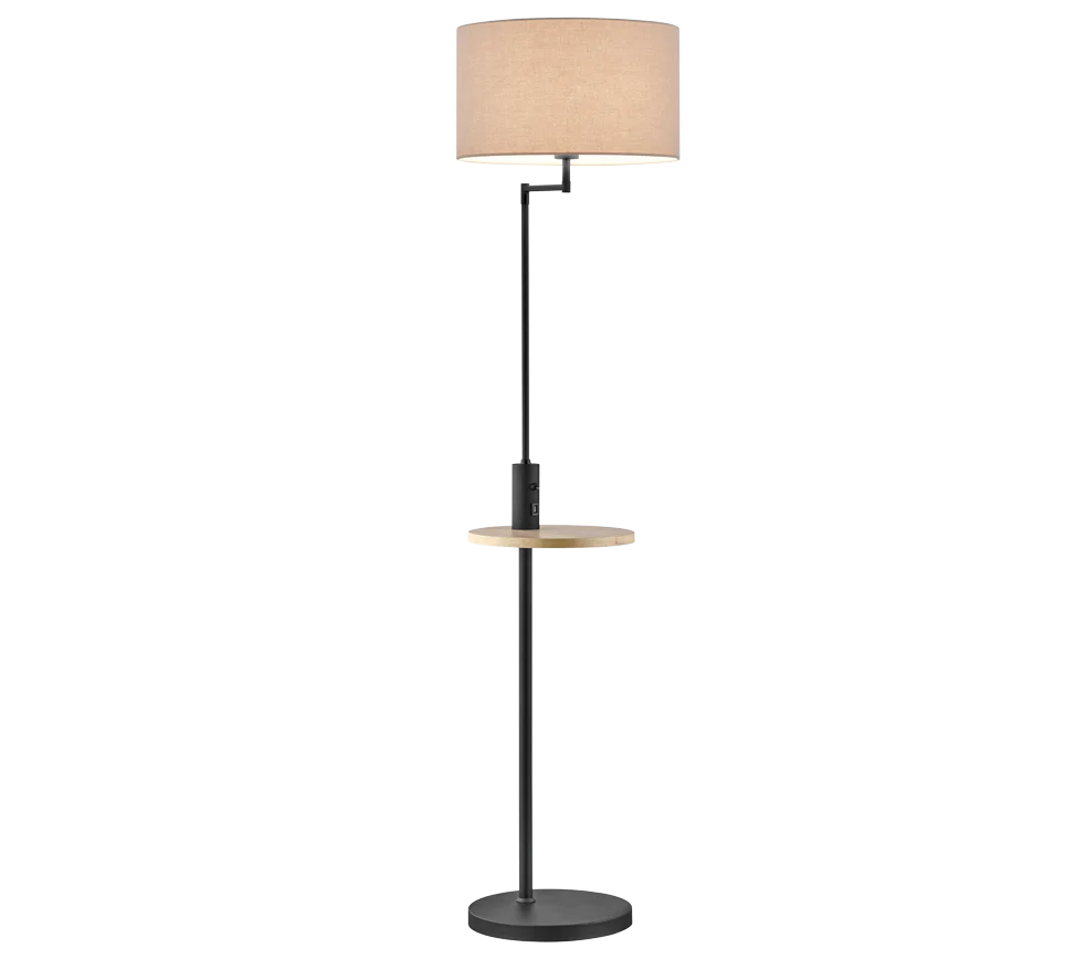 Claas Classic Floor Lamp - Nickel/Black - Image 2