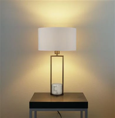 Claire Marble Table Lamp - Gold Metal - Image 3