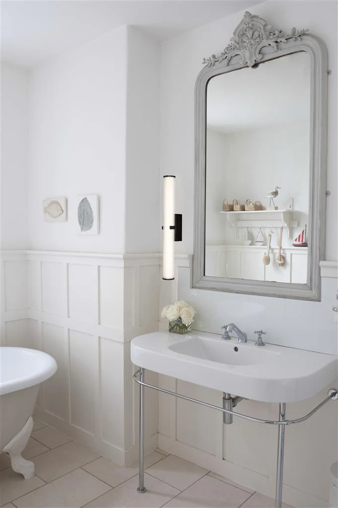 Clamp Small/Large Bathroom Wall Light IP44 - Black, Ribbed Clear & Opal Glass Promotional Offer - Image 3