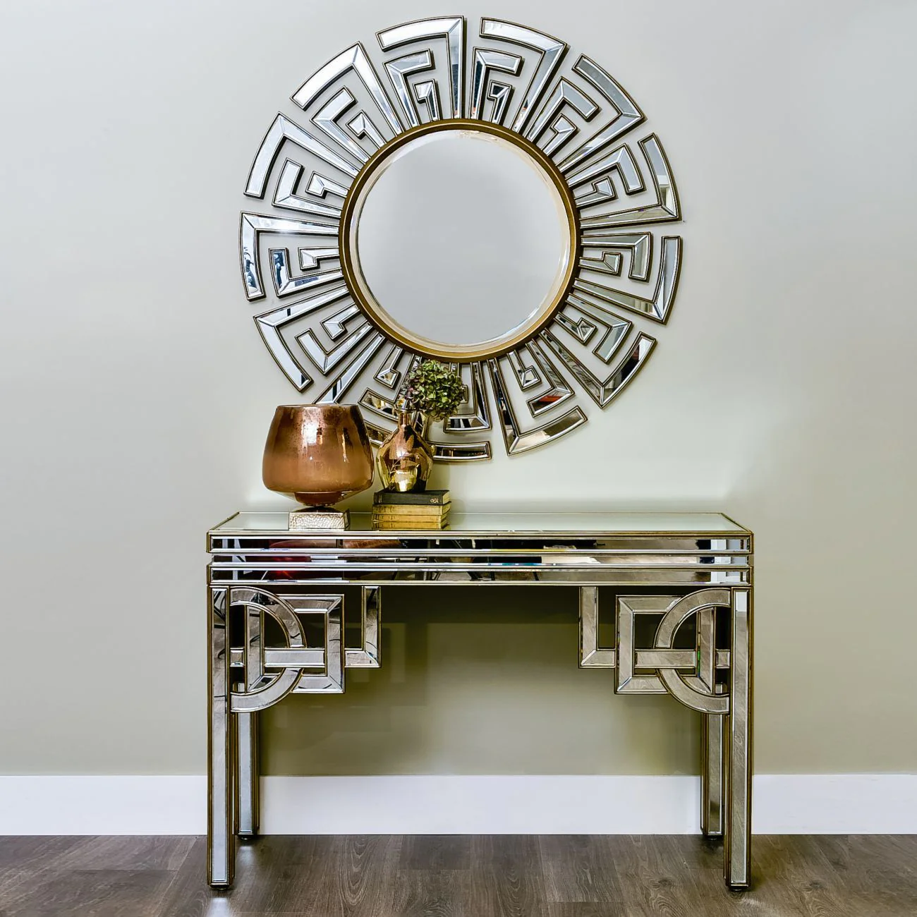 Claridge Deco Mirrored Console Table - Image 2