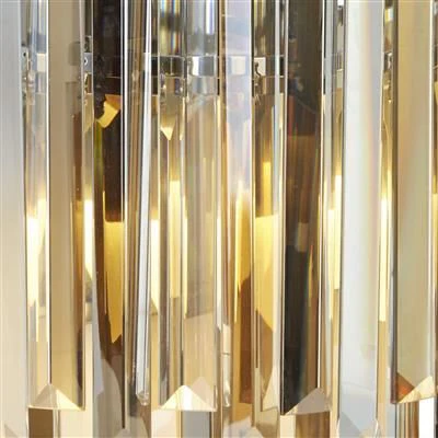 Clarissa 2 Lt Wall Light - Chrome & Glass Prisms - Image 2