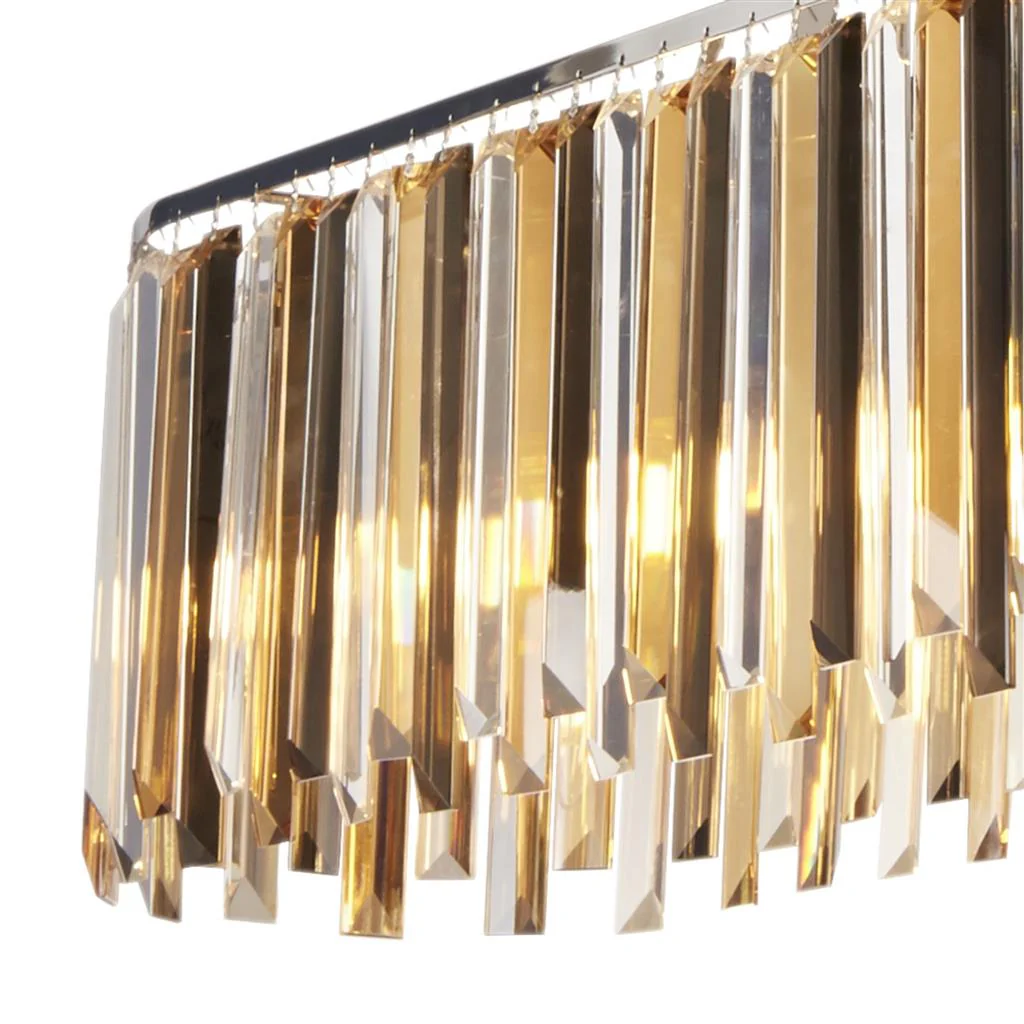 Clarissa 8Lt Kitchen Light - Chrome Metal & Mixed Glass - Image 3