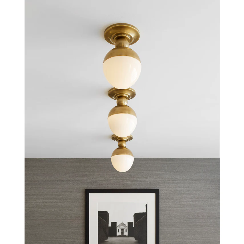 Clark 1Lt Semi-Flush - Antique Brass/Bronze - Image 2