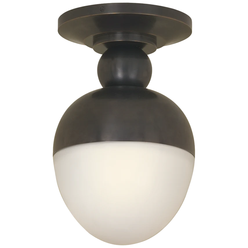 Clark 1Lt Semi-Flush - Antique Brass/Bronze - Image 3