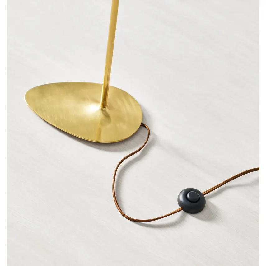 Clarkson Floor Lamp- Black/ Antique Brass Finishes - Image 5