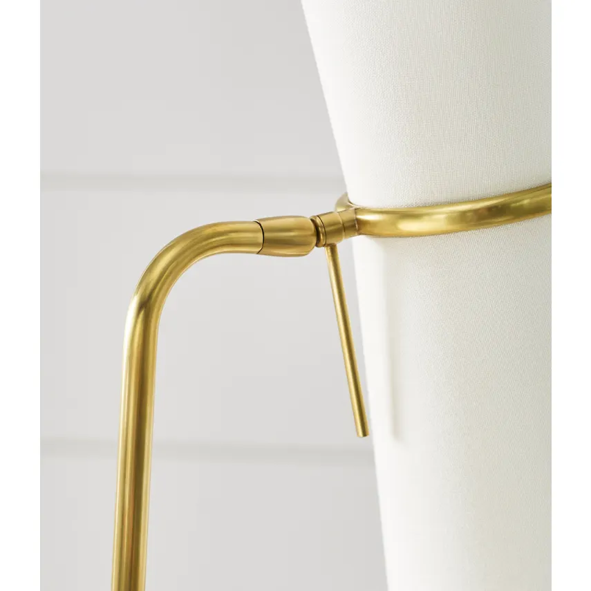 Clarkson Floor Lamp- Black/ Antique Brass Finishes - Image 6