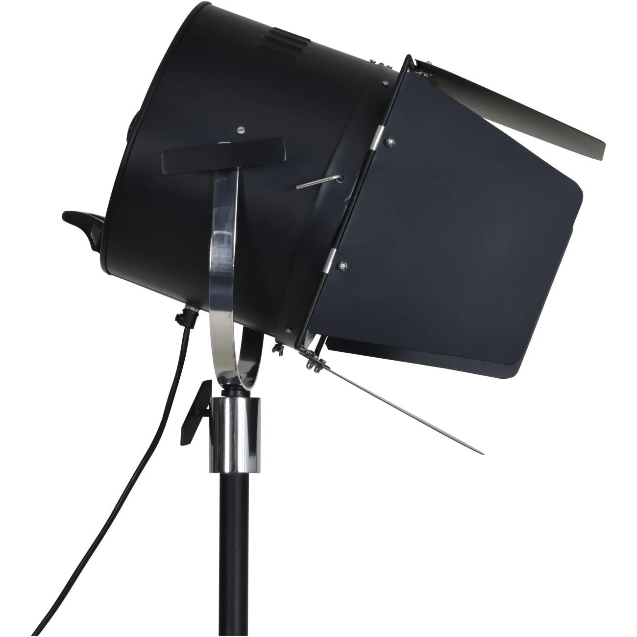 Clarky Spotlight Floor Lamp on Black Tripod Base - Image 2
