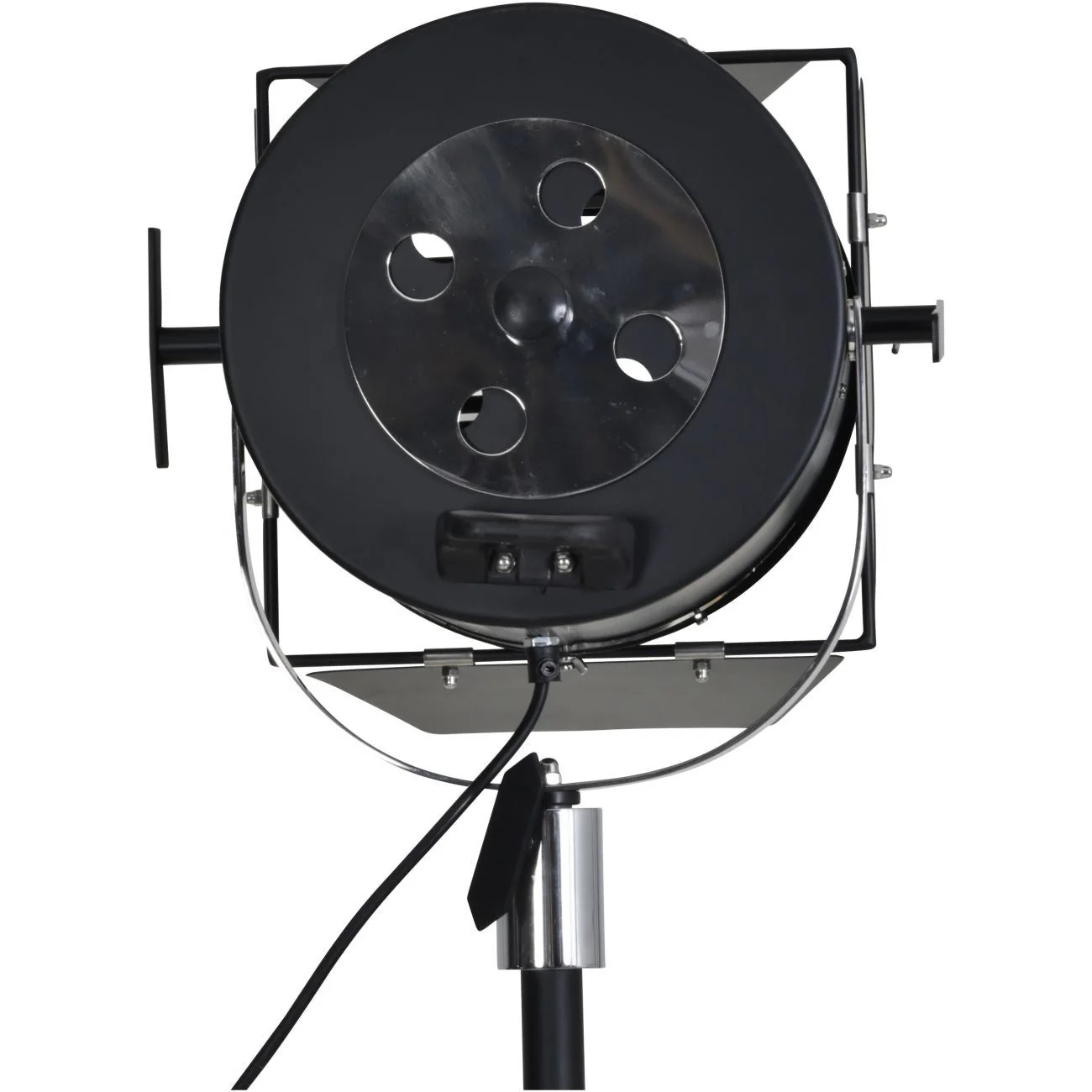 Clarky Spotlight Floor Lamp on Black Tripod Base - Image 3