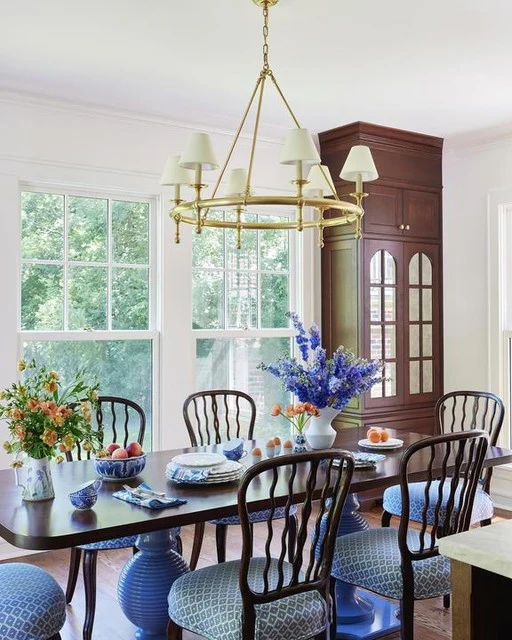 Classic 6Lt Ring Chandelier - Antique Brass/Bronze - Image 3