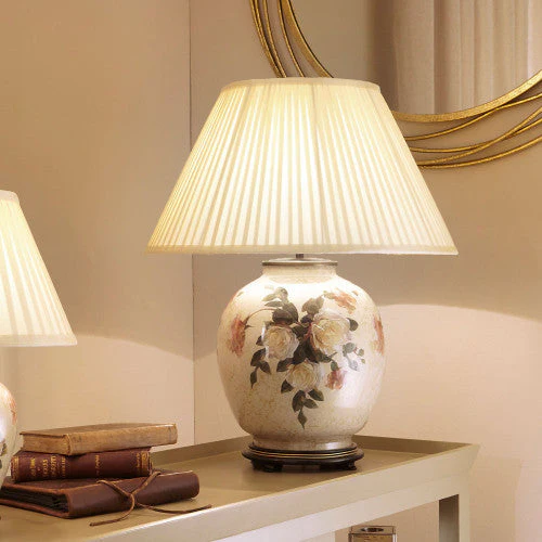 Classic Rose Large Glass Table Lamp Base - Image 3