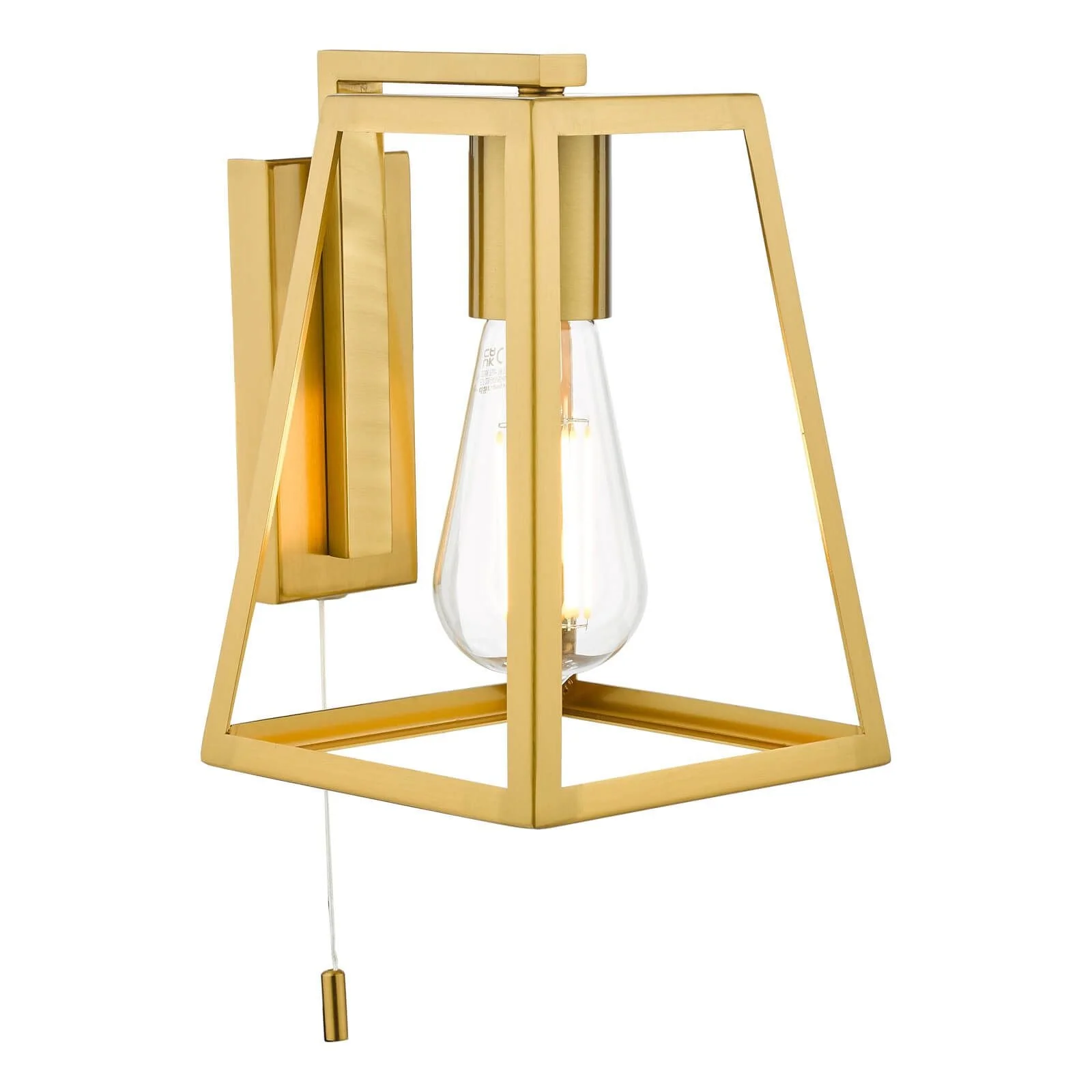 Claudia Wall Light - Matt Black / Natural Brass - Image 3