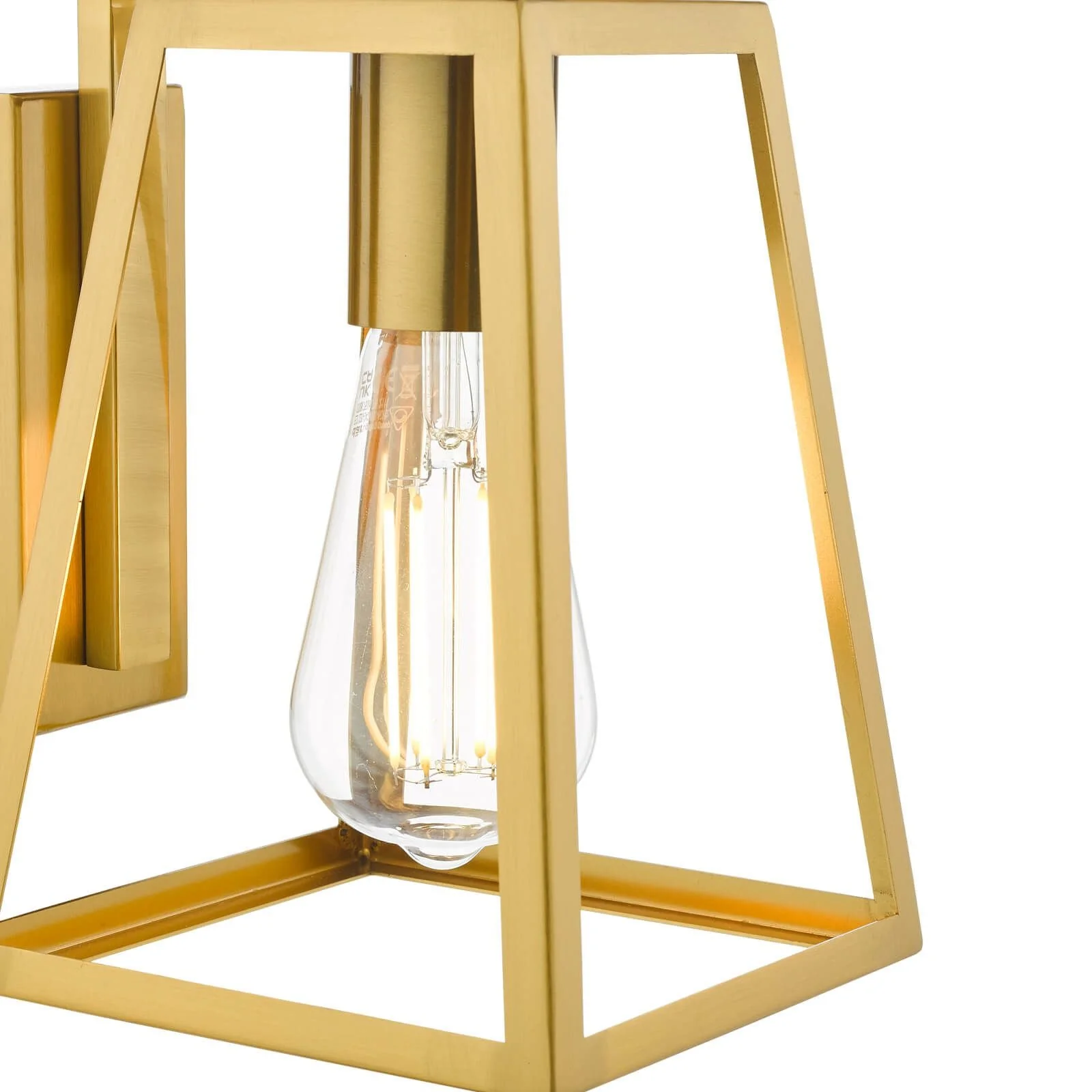 Claudia Wall Light - Matt Black / Natural Brass - Image 4