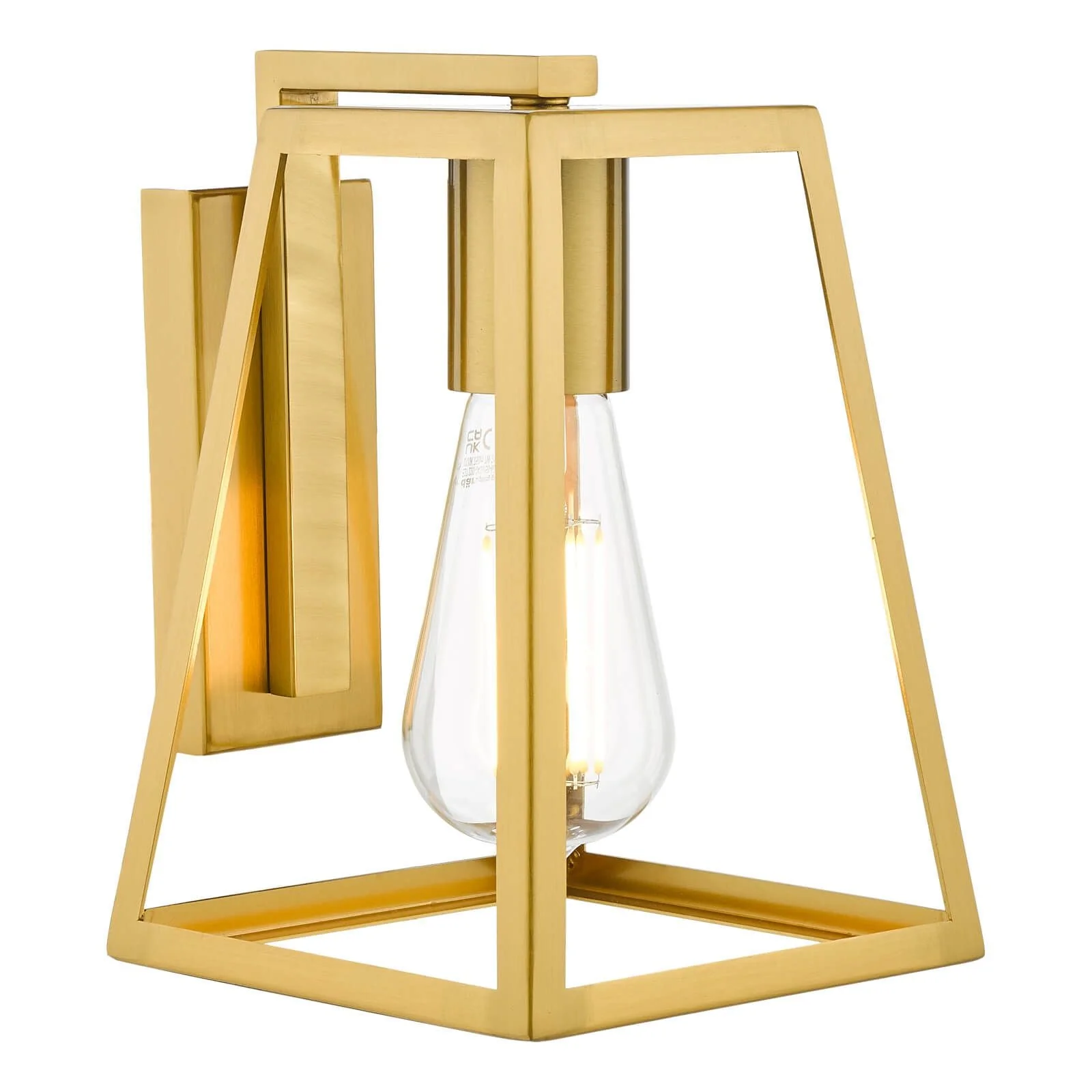 Claudia Wall Light - Matt Black / Natural Brass - Image 5