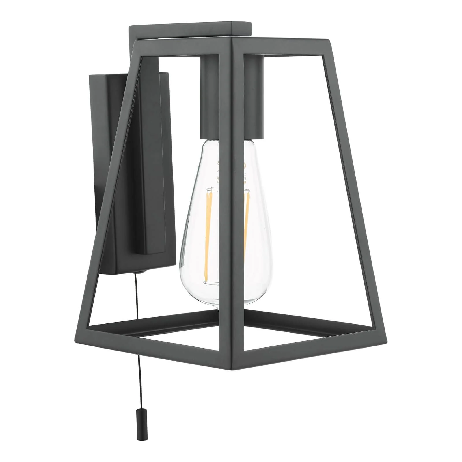 Claudia Wall Light - Matt Black / Natural Brass - Image 7