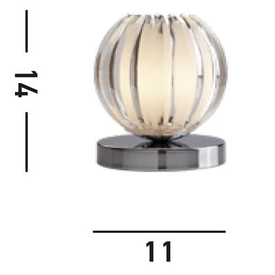 Claw Touch Table Lamp - Chrome/Smoked - Image 2