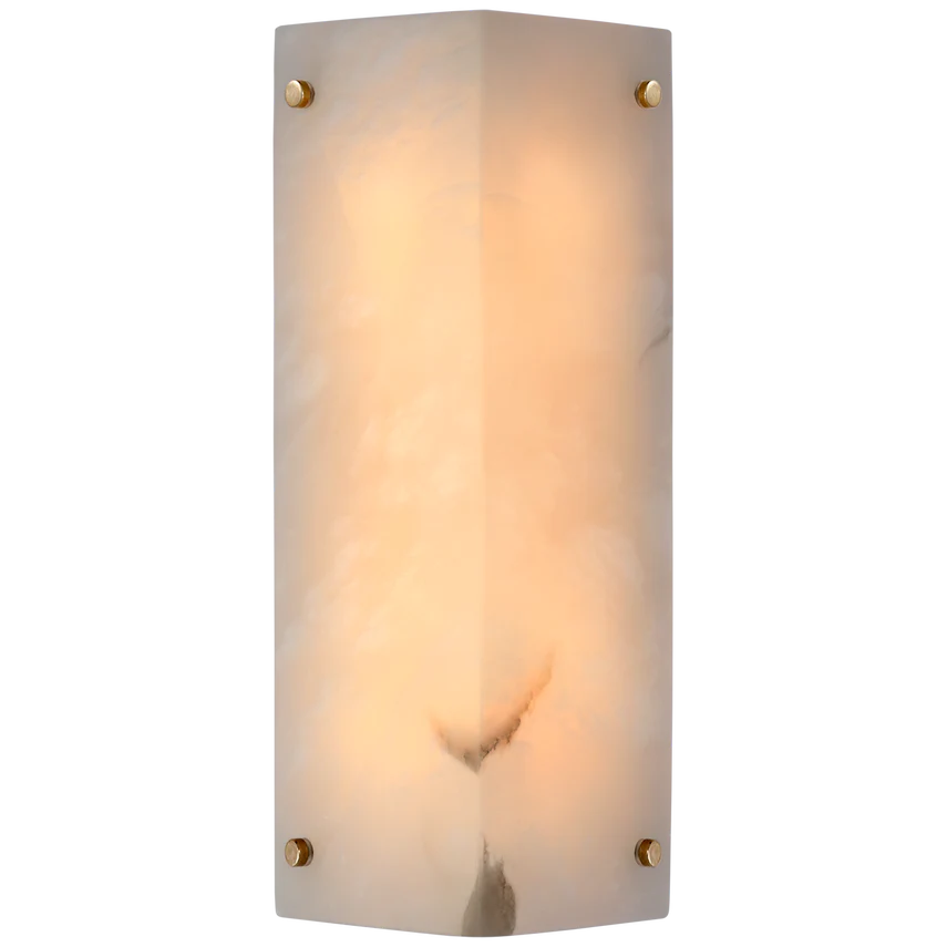 Clayton Alabaster Wall Sconce - Nickel/Brass - Image 2