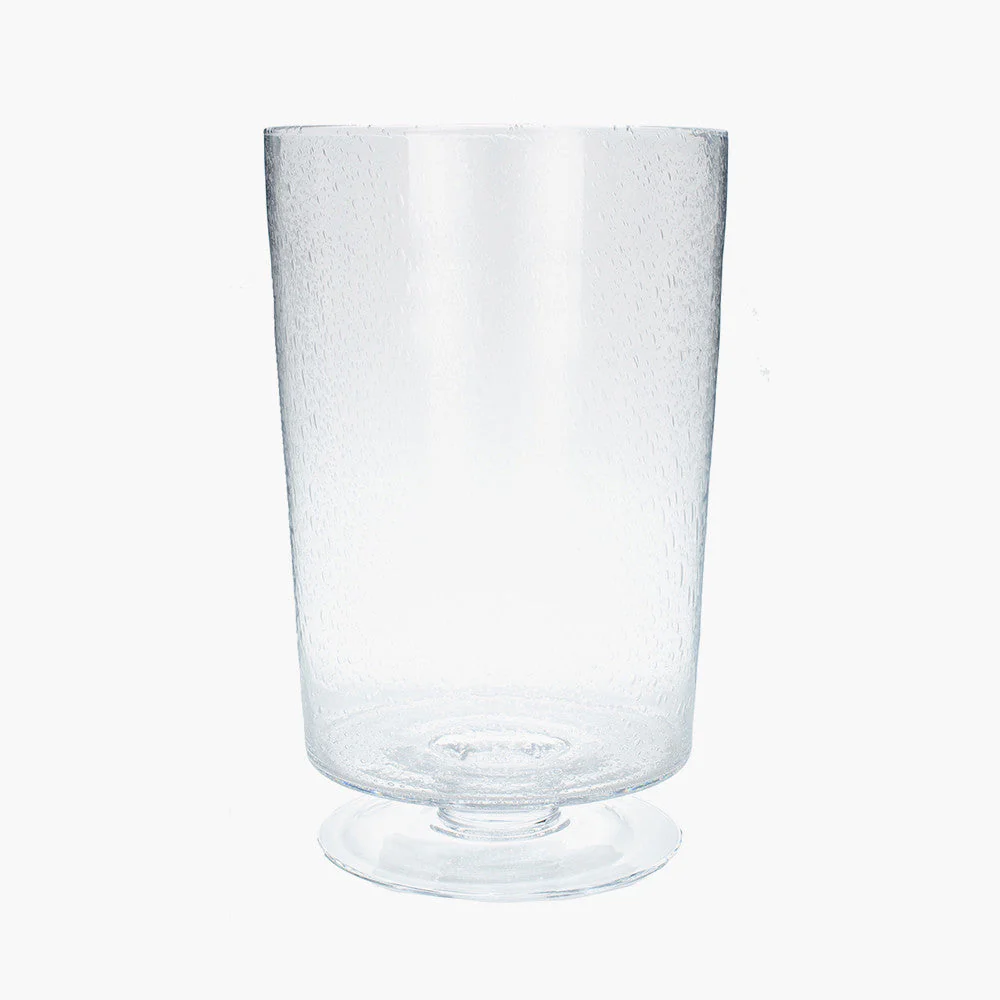 Clear Bubble Glass Leon Vase Small - Image 2